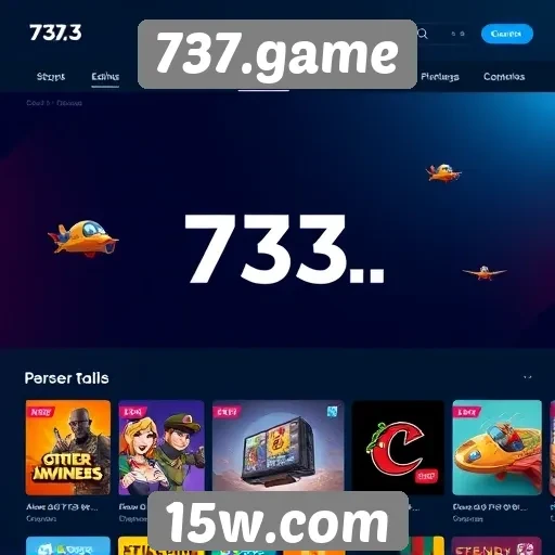 Acessibilidade e interface do site de jogos 737.game